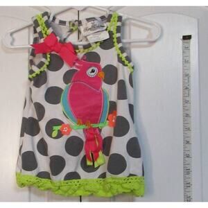 Rare Editions Pokladot Bird tank top